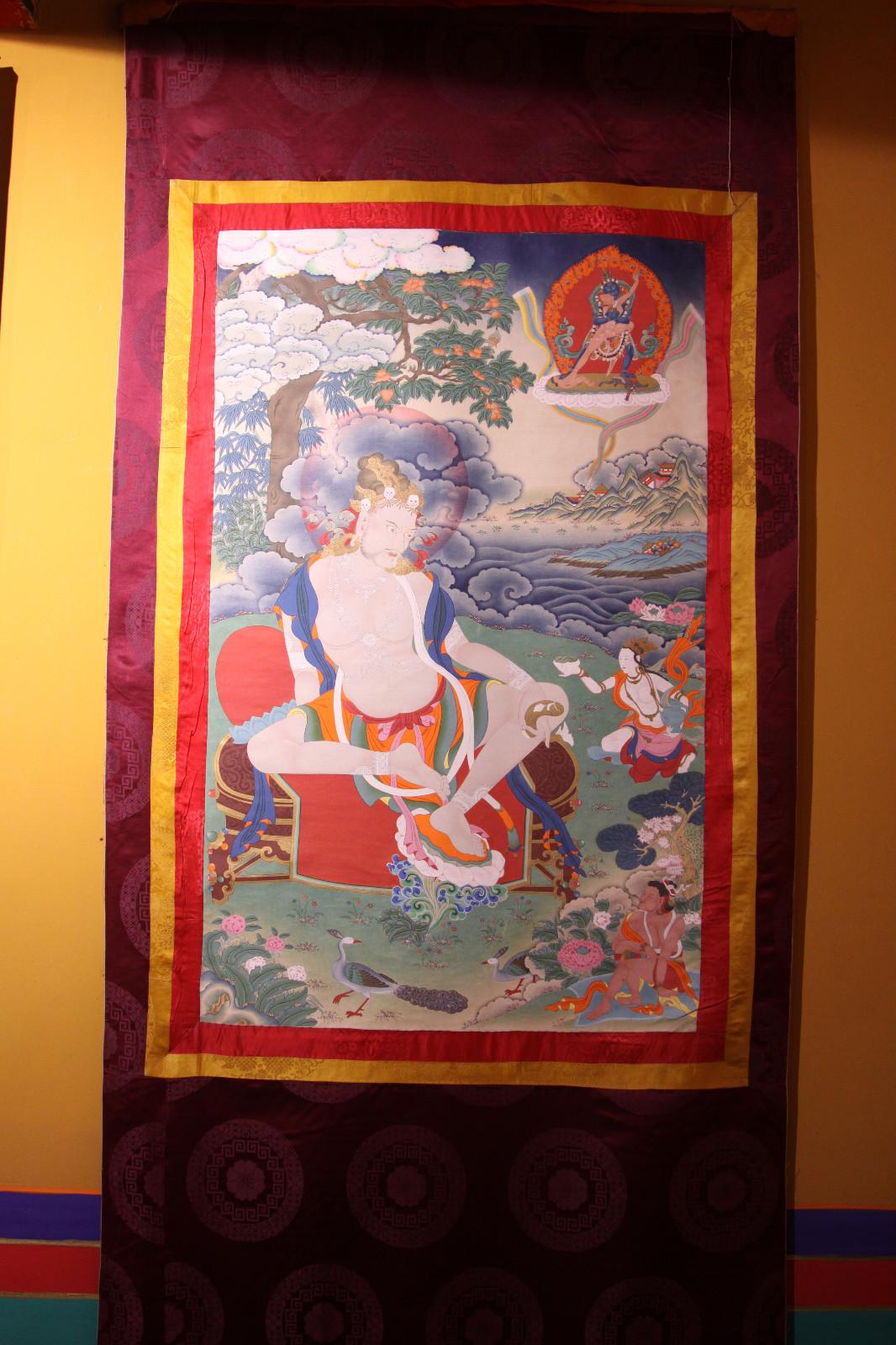 《那若吧》作者嘎瑪?shù)吕沾髱?，嘎瑪嘎赤流派，嘎瑪?shù)吕沾髱煶錾?932年，是非物質(zhì)文化遺產(chǎn)藏族唐卡嘎瑪嘎赤派第十代傳人，自治區(qū)級傳承人，西藏首屆唐卡工藝美術(shù)大師，首屆中國唐卡藝術(shù)節(jié)專家評審組成員。